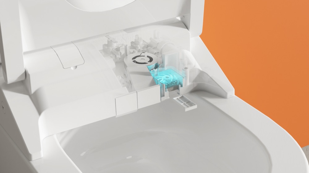 Built-in deodorizer
