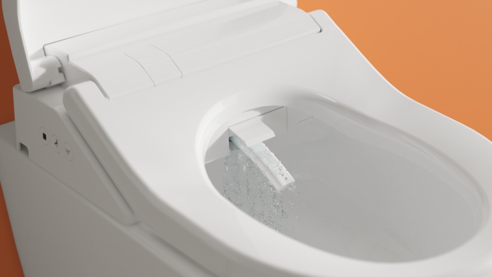 Self-cleaning nozzle
